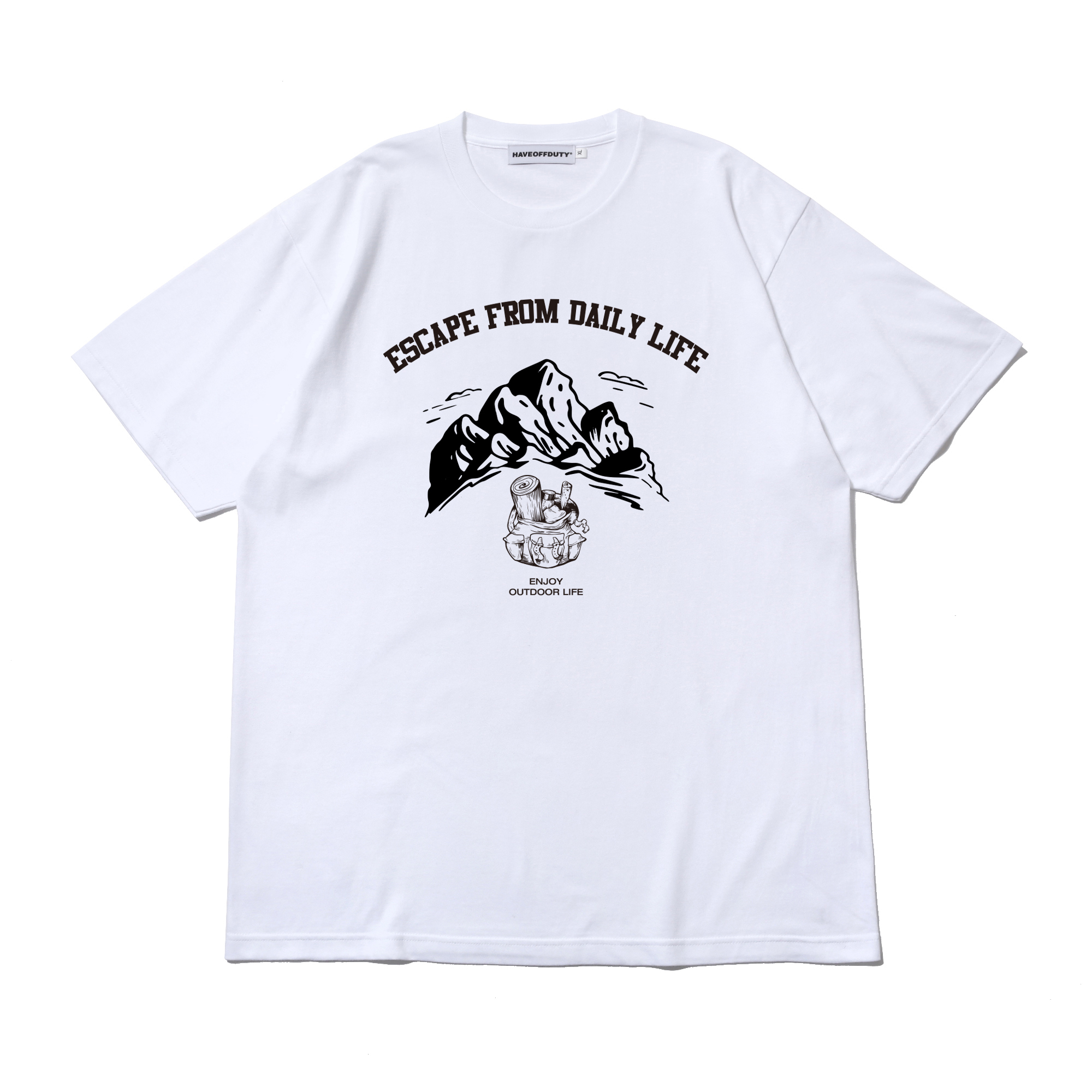 OUT DOOR LIFE TEE (WHITE)